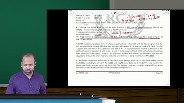CA-Final - SCM&PE - Basics of CVP Analysis - Class 2 - By CA. Rahul Jain