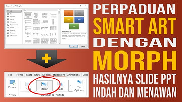 PPT Smart Art dengan Animasi Morph Tampilannya Jadi Indah Menawan