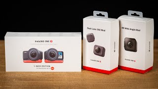 Insta360 ONE R - Action-Cam im Unboxing: 1-Zoll-Mod, 4k-Weitwinkel-Mod &amp; 360-Grad-Mod ausgepackt