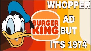 Donald Duck sings Burger King Whopper Commercial but its 1974