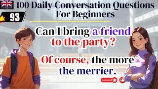 Speak English Fast | 100 Daily Conversation Questions For Beginners