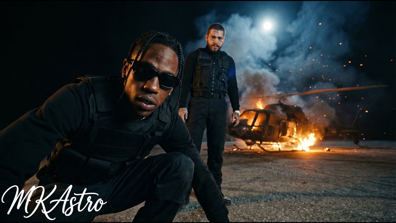 MKAstro – Darkness Chill (Post Malone x Travis Scott x Tyga Style) | AI Music Video 2026