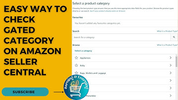 Easy way to Check Gated Category on Amazon Seller Central | Amazon Business Models | For Beginners