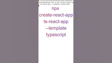 TypeScript React Setup using Create React App Typescript Template