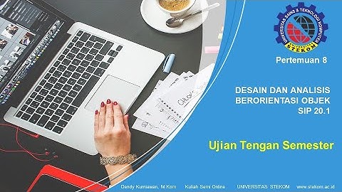 Instruksi Ujian Tengah Semester Desain dan Analisis Berorientasi Objek || Universitas Stekom