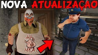 NOVA ATUALIZAÇÃO DE HALLOWEEN DO AÇOUGUEIRO! UM POLICIAL APARECEU! - Mr Meat (JOGO DE TERROR)