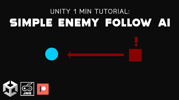 Simple Enemy Follow AI in ONE MINUTE in Unity!