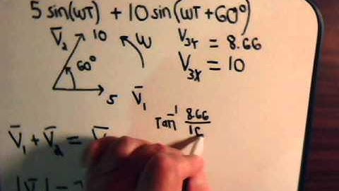 Electrical Circuit Analysis Video #77: Phasor Representation Example 2