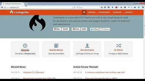 CodeIgniter | How to Download and Install CodeIgniter in Windows