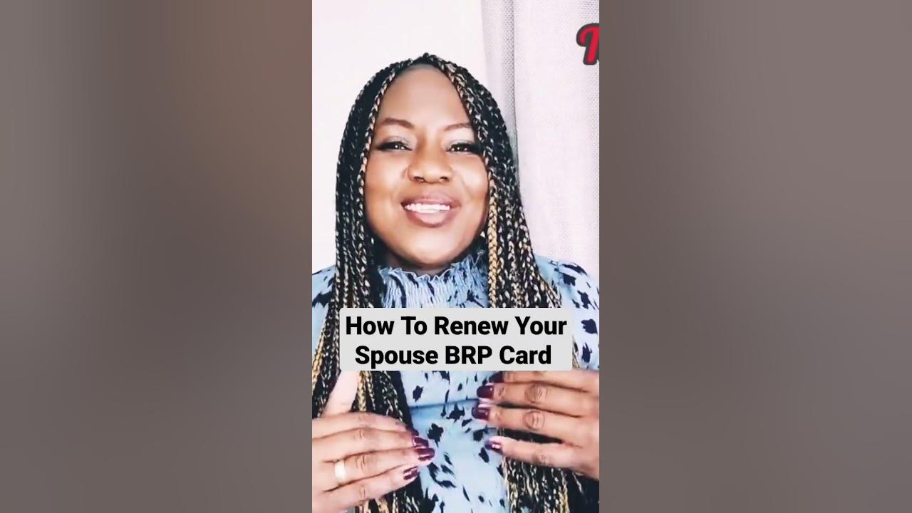 How To Renew Your Spouse BRP Card #shorts - YouTube