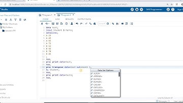 The TRANSPOSE procedure