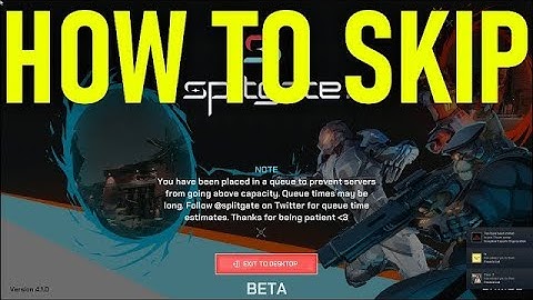 HOW TO SKIP SPLITGATE SERVER QUEUE!!