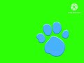 Blue's Pawprint is Afraid Green Screen with Sound FX (Hailuo Al)