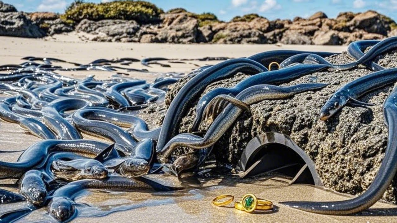 A Large Number Of Sea Pythons, Each Thicker Than An Arm, Gushed Out Of ...