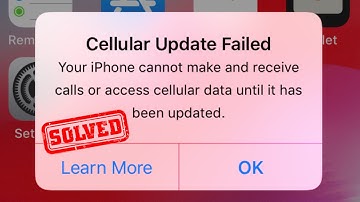 How to Fix Cellular Update Failed iPhone | Cellular Update Failed iOS 16