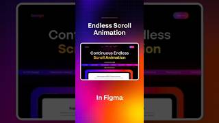 I created this endless scroll animation in figma 🔥 #shorts