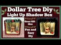 Dollar Tree Diy Light Up Christmas Shadow Box