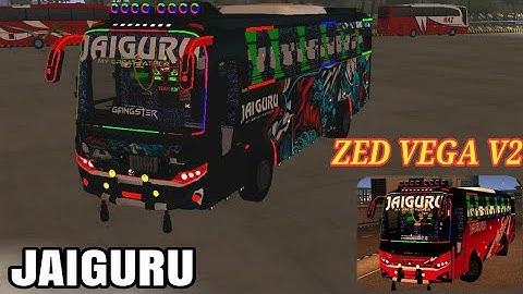 🎀 JAIGURU ZED VEGA V2 IN BUSSID|TEAM KBG|BUSSID REVIEWS 🤩