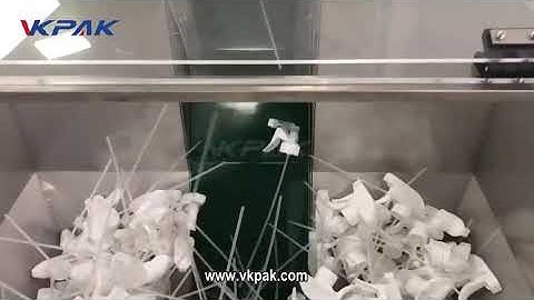 Automatic Glass Cleaner Detergent Sprayer Trigger Pump Bottle Caps Capping Machine