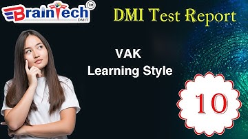 10 VAK Learning Style I DMIT TEST I DMIT Report Counseling