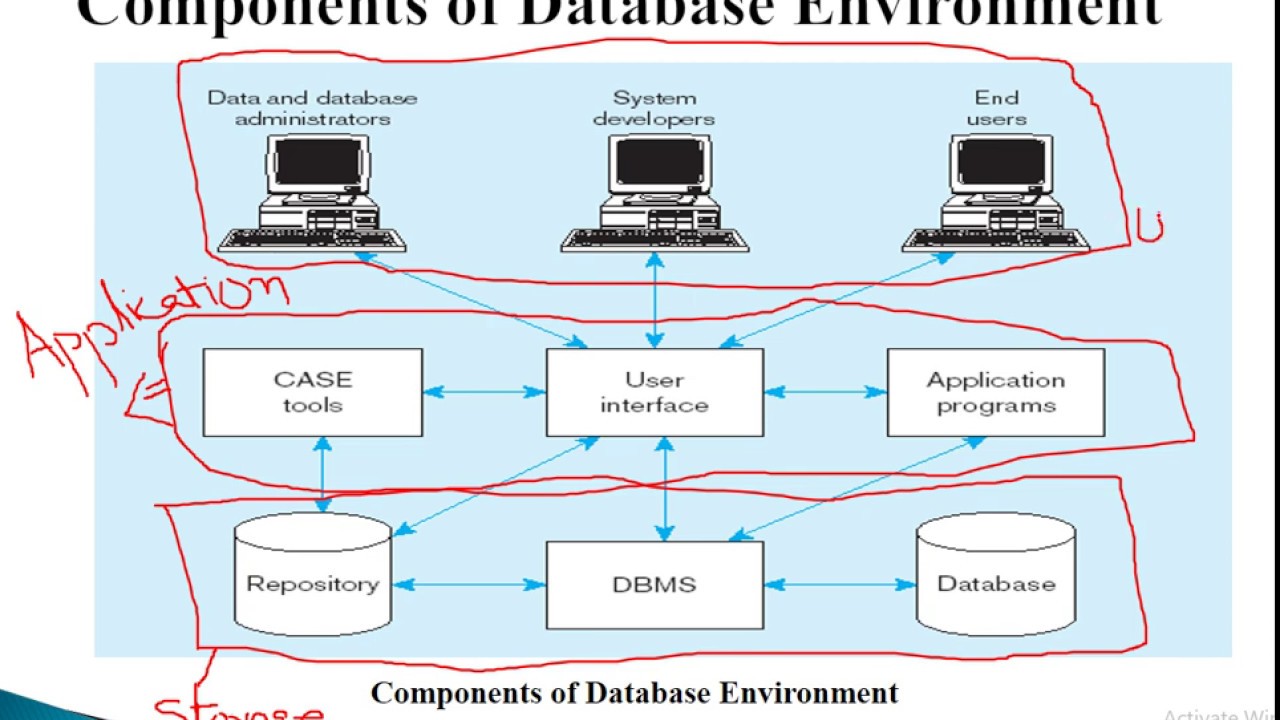 Components of Database Environment - YouTube