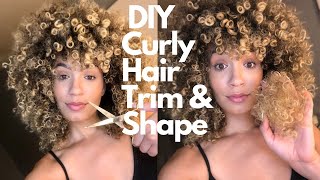 How I Trim &amp; Shape My Curly Hair