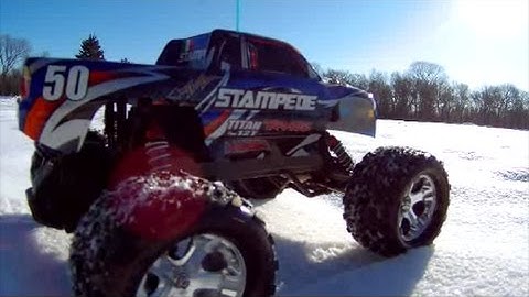 RC Overdose-TRX Stampede VXL on Fresh Snow(Brushless Power)