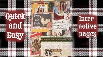 Simple, easy interactive journal page to remember Christmas with family; journal with me
