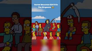 Homer Becomes DEATH in The Simpsons 😱 | Darkest Simpsons Prediction Ever #shorts