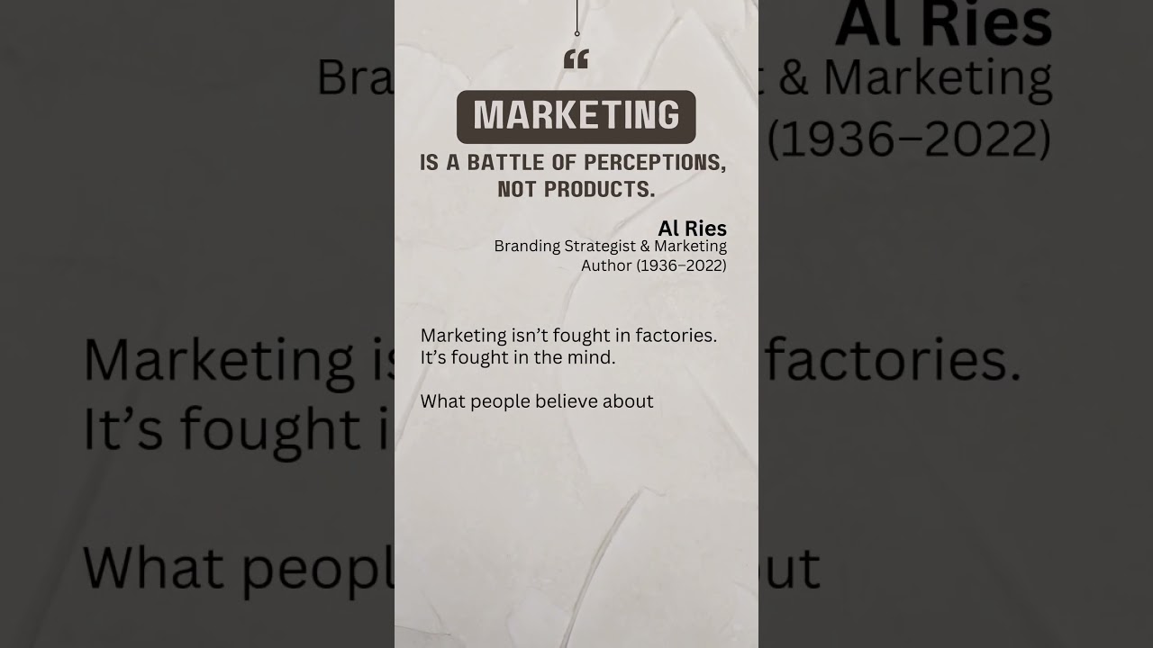 Marketing Isn’t About Products. It’s About Perception.