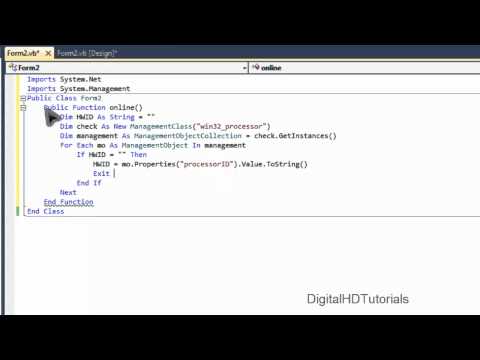 [VB.NET] Tutorial: Programm mit HWID schützen [Teil 2]