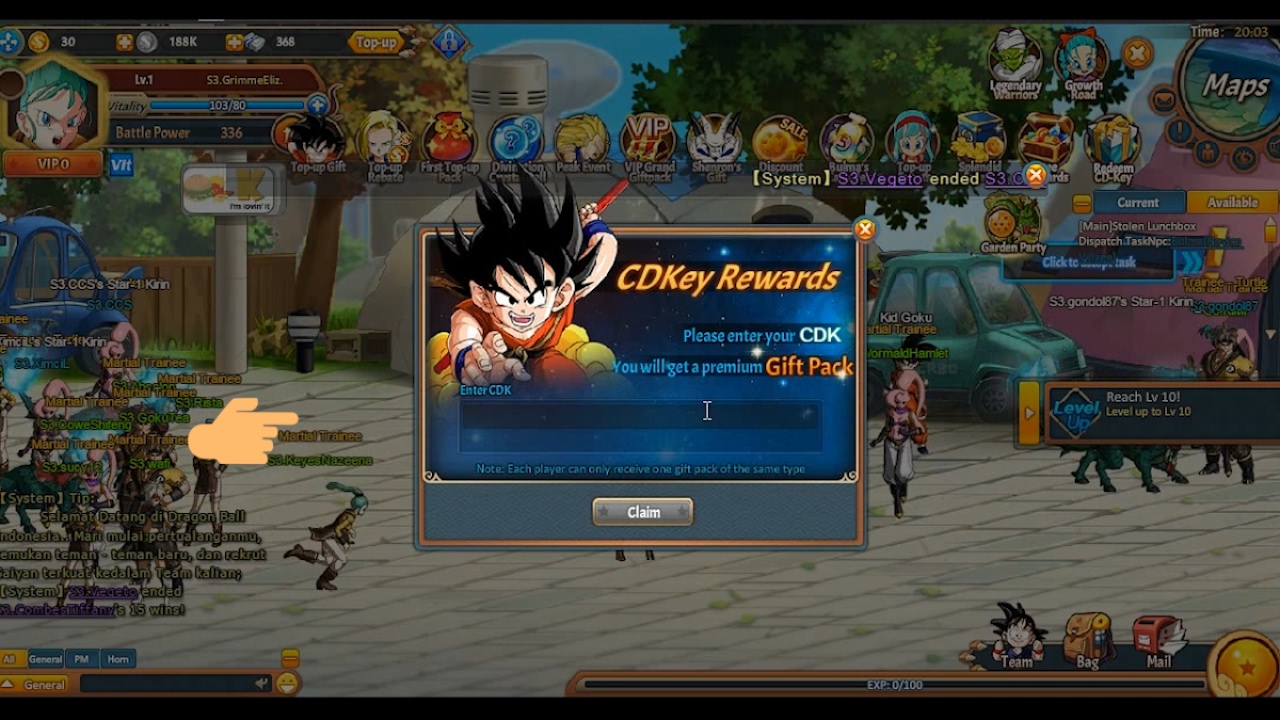 Dragon Ball Idle Code