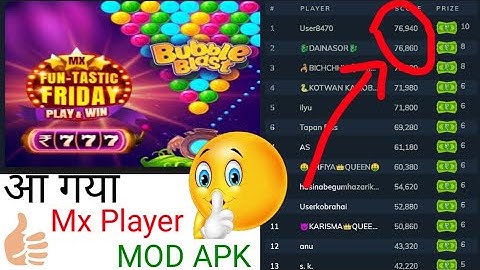 Mx Player Bubble Blast Game Unlimited Score| mx player bubble blast game hack tricks#EarnFor