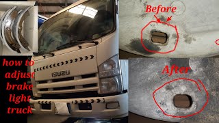 #4hg1 #Brakeshoesadjust #tuturials How to adjust brake shoe 4hg1 isuzu