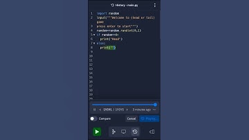 #python : Heads and Tails game using python #coding
