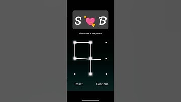 Pattern of SB Love 💘💘💘...#lockscreen #pattern #lock #love #couples