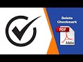 How to Delete Checkmark Annotations from a PDF File Using Adobe Acrobat Pro DC