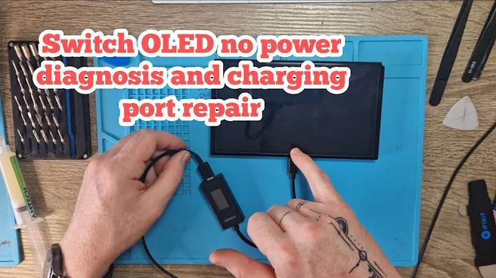 Nintendo Switch OLED no power diagnosis and charging port repair
