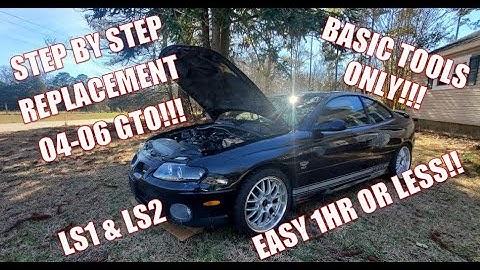 HOW TO: ALTERNATOR REPLACEMENT 04-06 PONTIAC GTO #pontiac #gto #alternator #broken #fixed #cars
