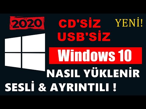 Video: Disk Olmadan Windows Nasıl Kurulur