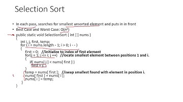 Sorting and Searching Algorithms - AP Computer Science Lesson 11