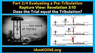 Part 2/4 Evaluating a Pre-Tribulation Rapture View: Rev 3:10 Does the Trial equal the Tribulation?