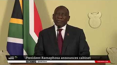 SA President Ramaphosa announces his new post-election multiparty National Executive