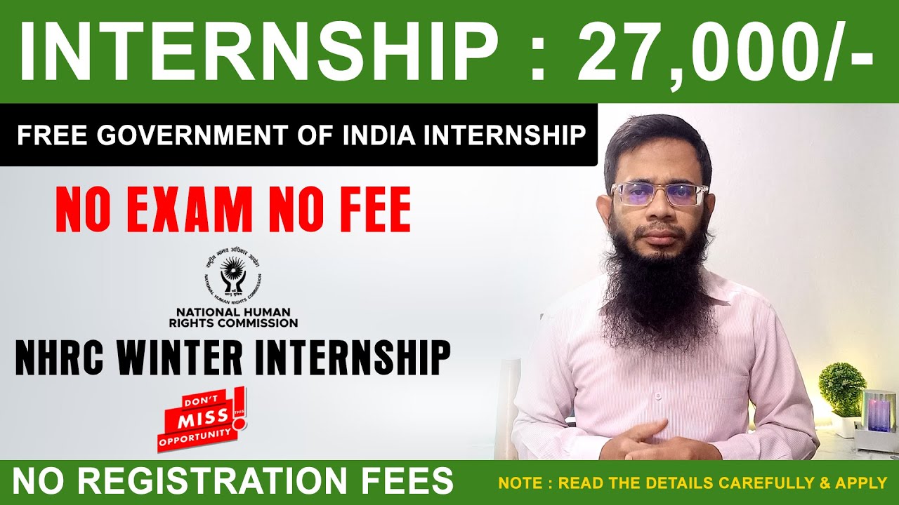 Free Government of india Internship | Internship : 27,000 ...