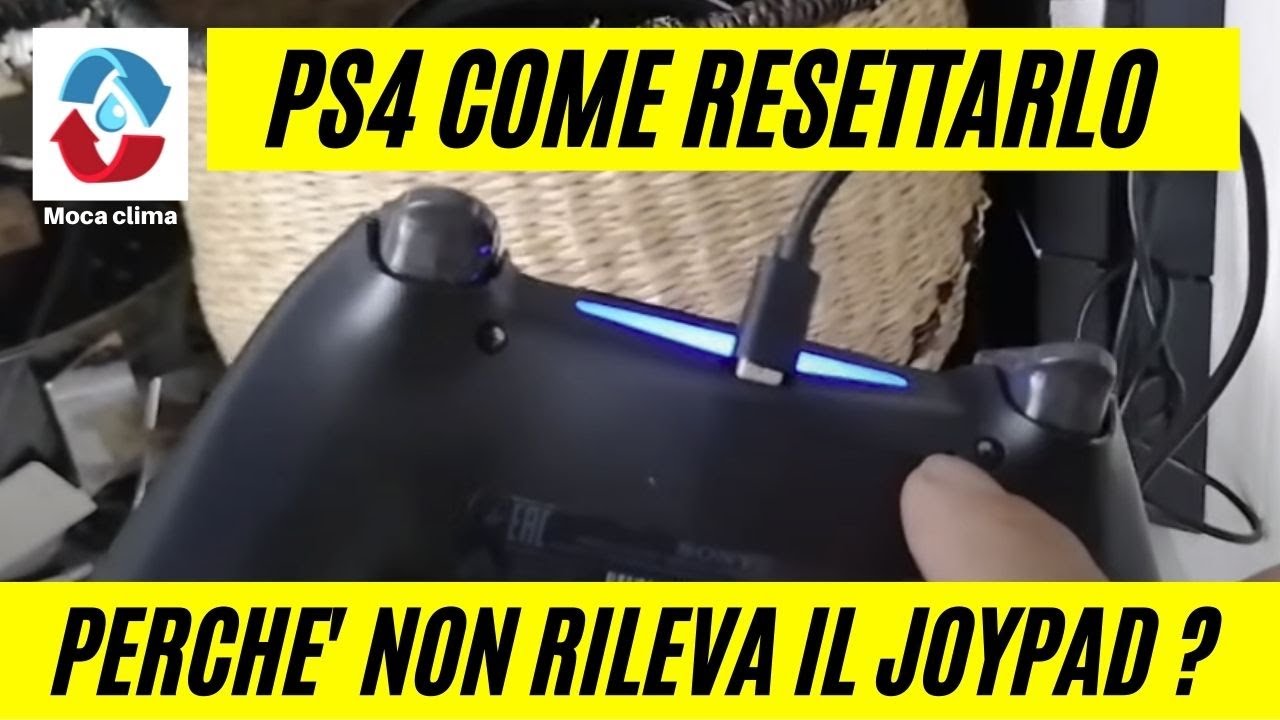 THE PS4 DOES NOT DETECT THE CONTROLLER, HOW TO RESET IT AND HOW TO CONNECT  IT TO THE PS4 - YouTube