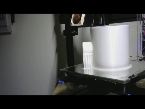 Live 3D Print - 2019-03-16 - Dachrinne - Ablussrohr
