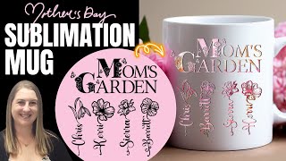 ☕ Personalized Cricut Mug Tutorial | Family Name Birth Flower Design
