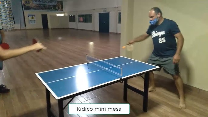 🏓 Jogando ping pong em uma mini mesa #VIVAPONG 