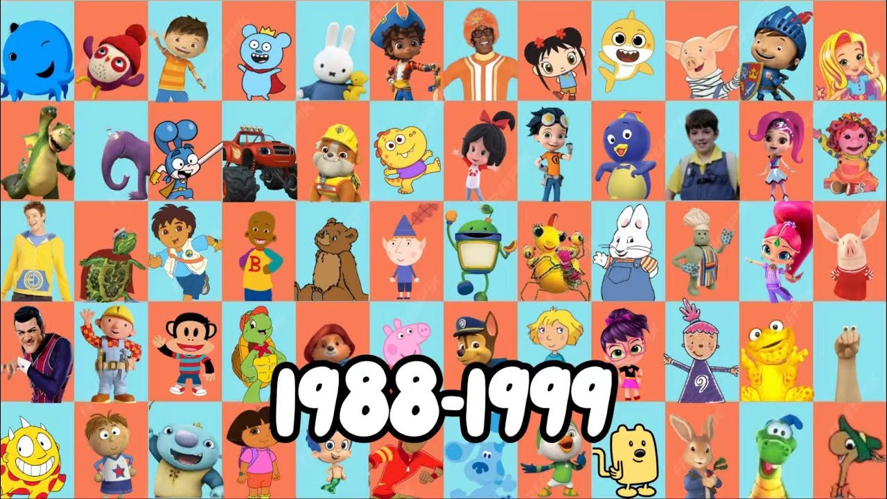 Nick Jr 37th year anniversary homage part (1988-1999) #nickelodeon