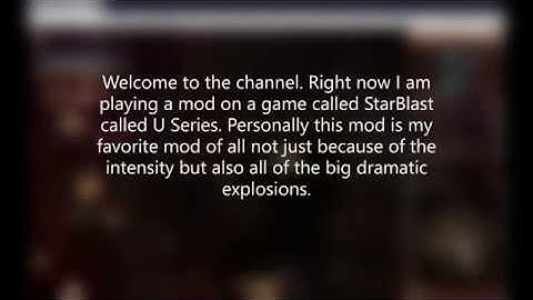 U Series. Quickest mod in Starblast
